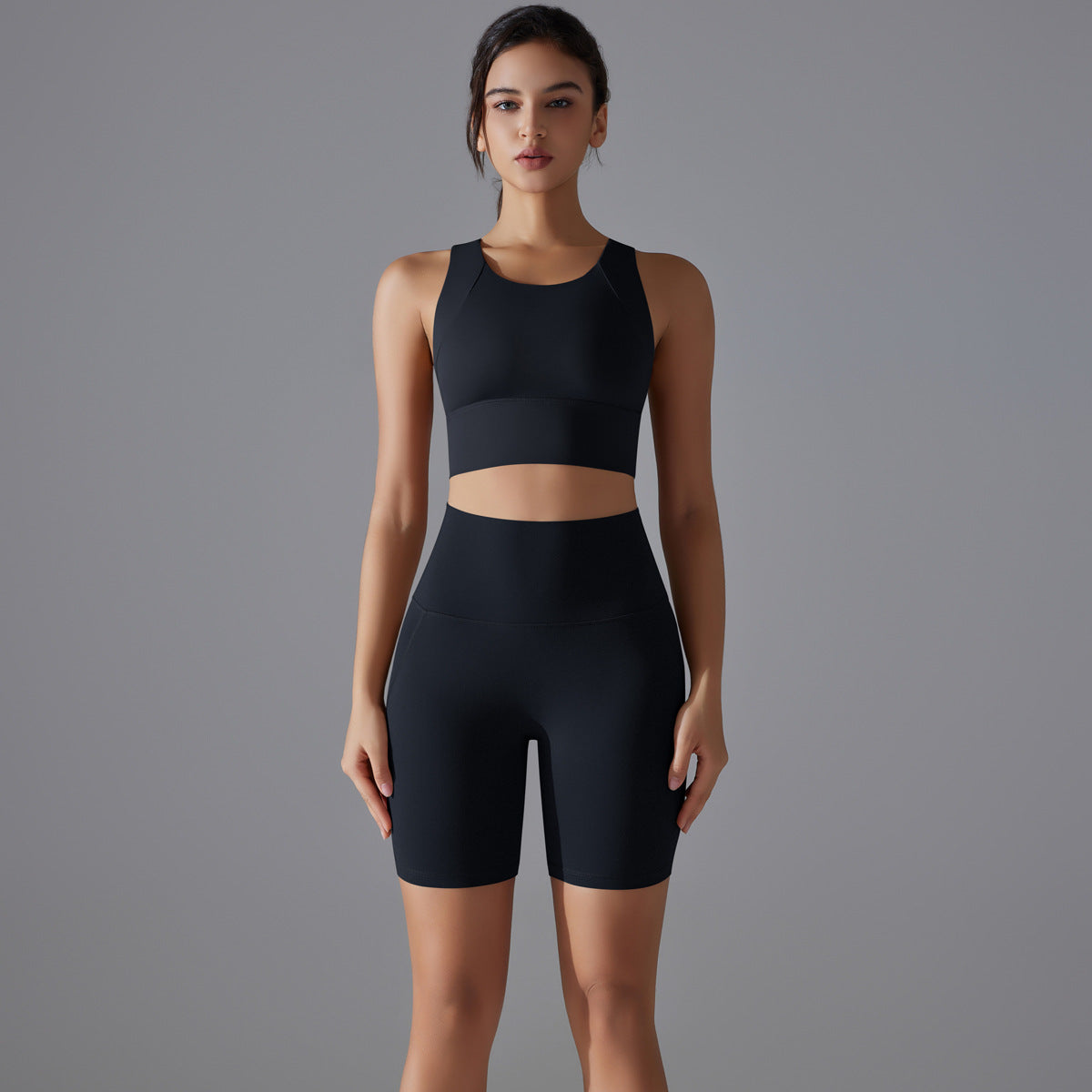Seamless two piece fitness set