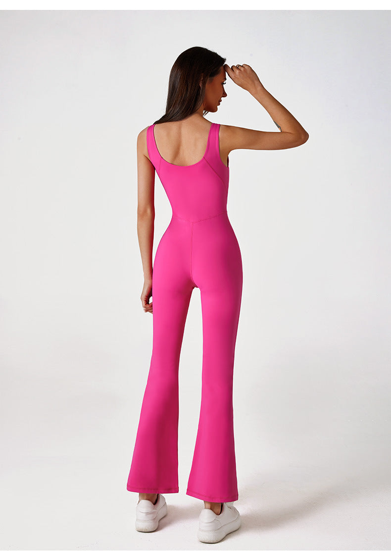 Zip front jumpsuit