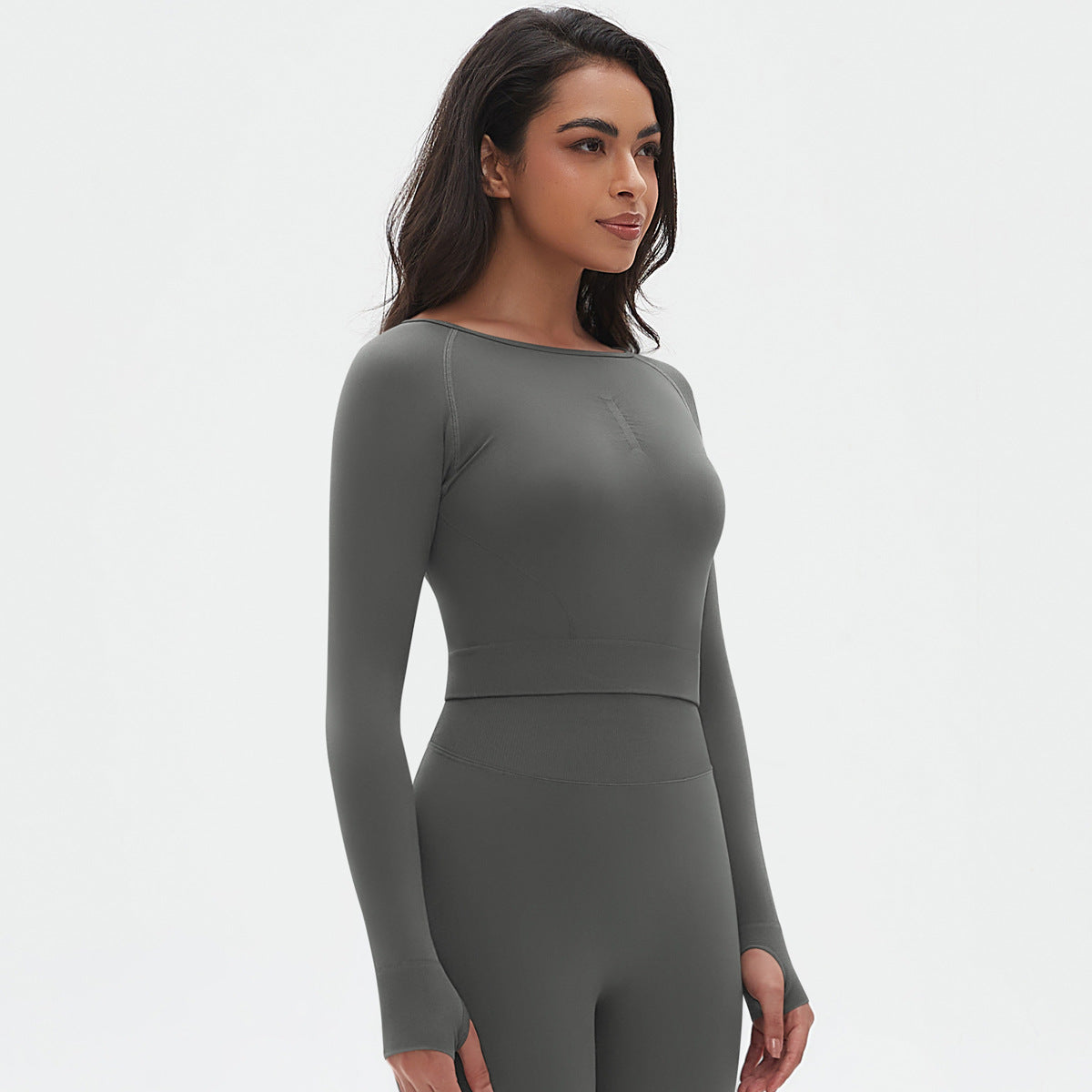 Full sleeve cropped top