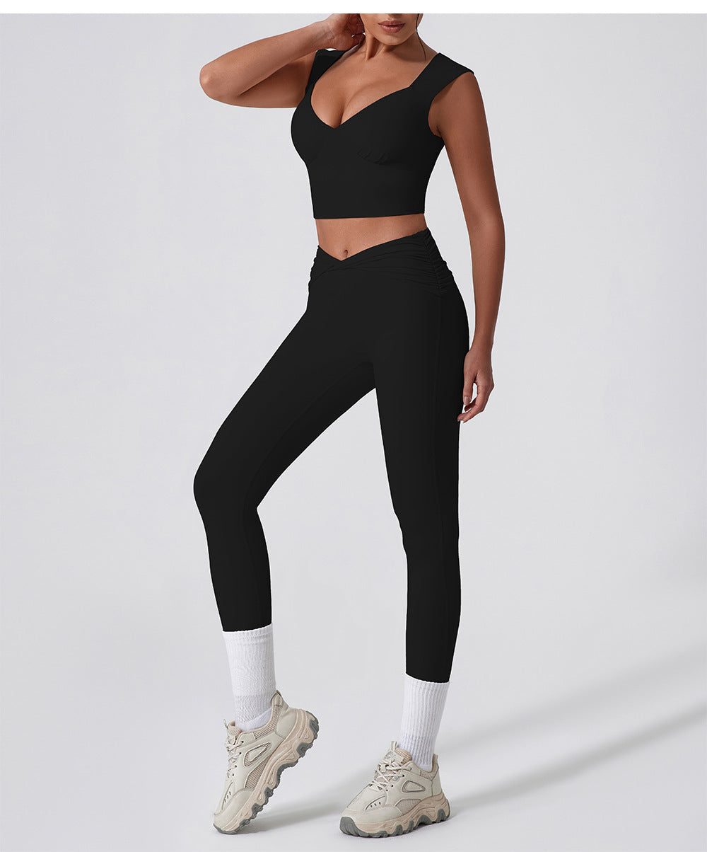 Quick dry sweet heart neck top