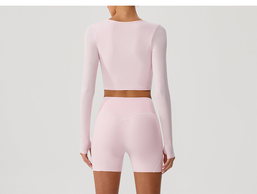 Full sleeve cropped top
