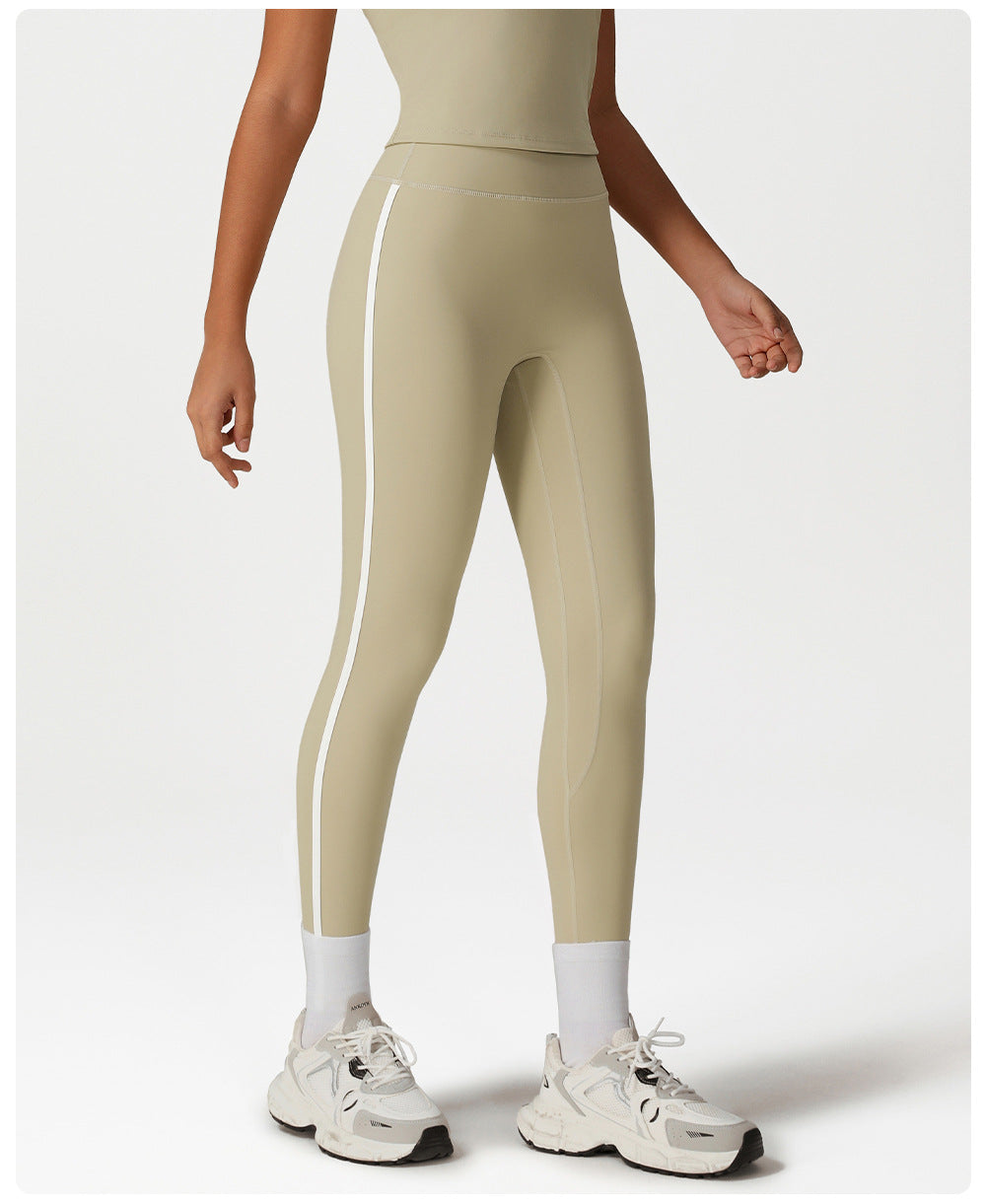 Contrast trim leggings