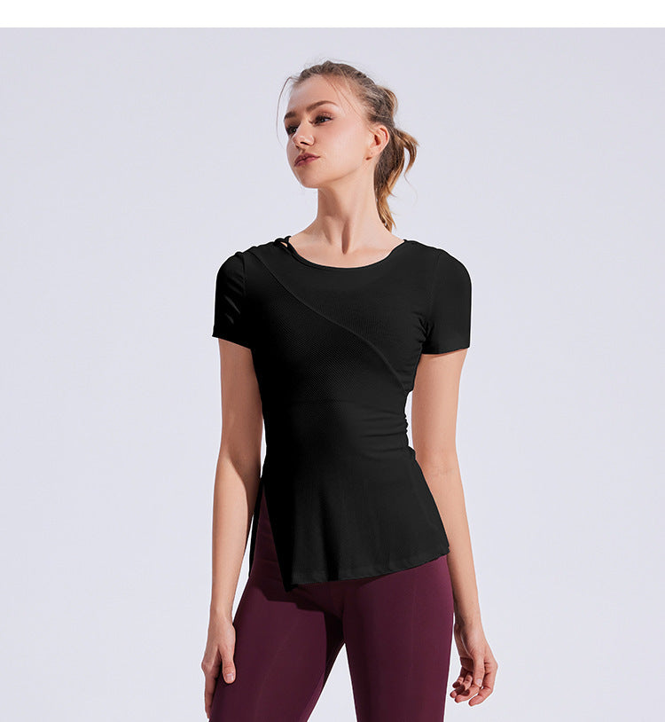 Slim Fit Hooded T shirt with side slit