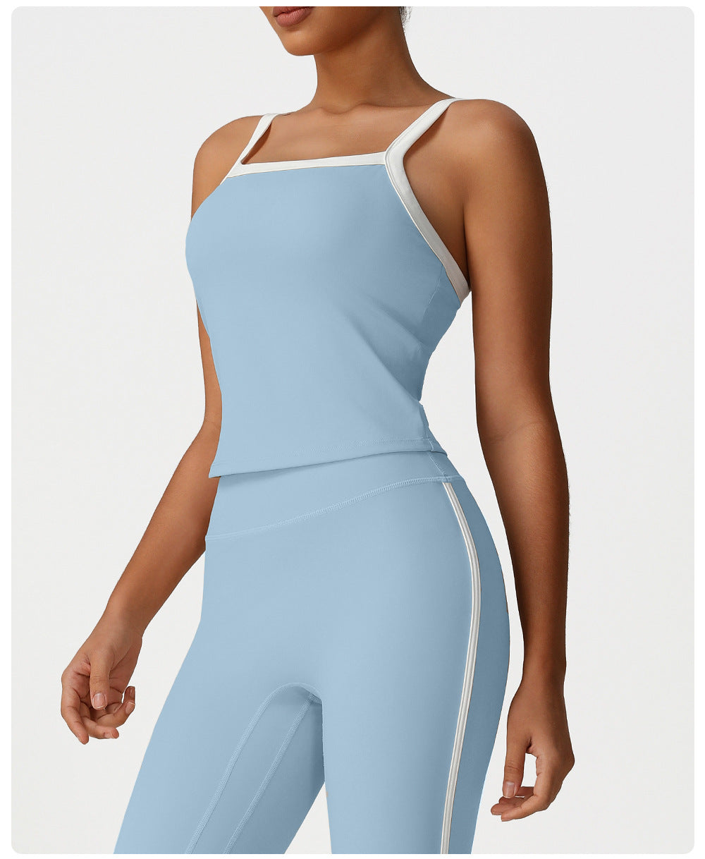 Contrast strap vest