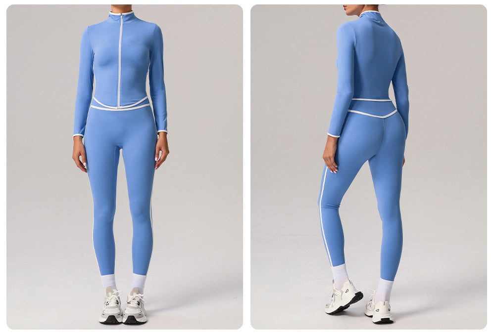 Contrast piping fitness set