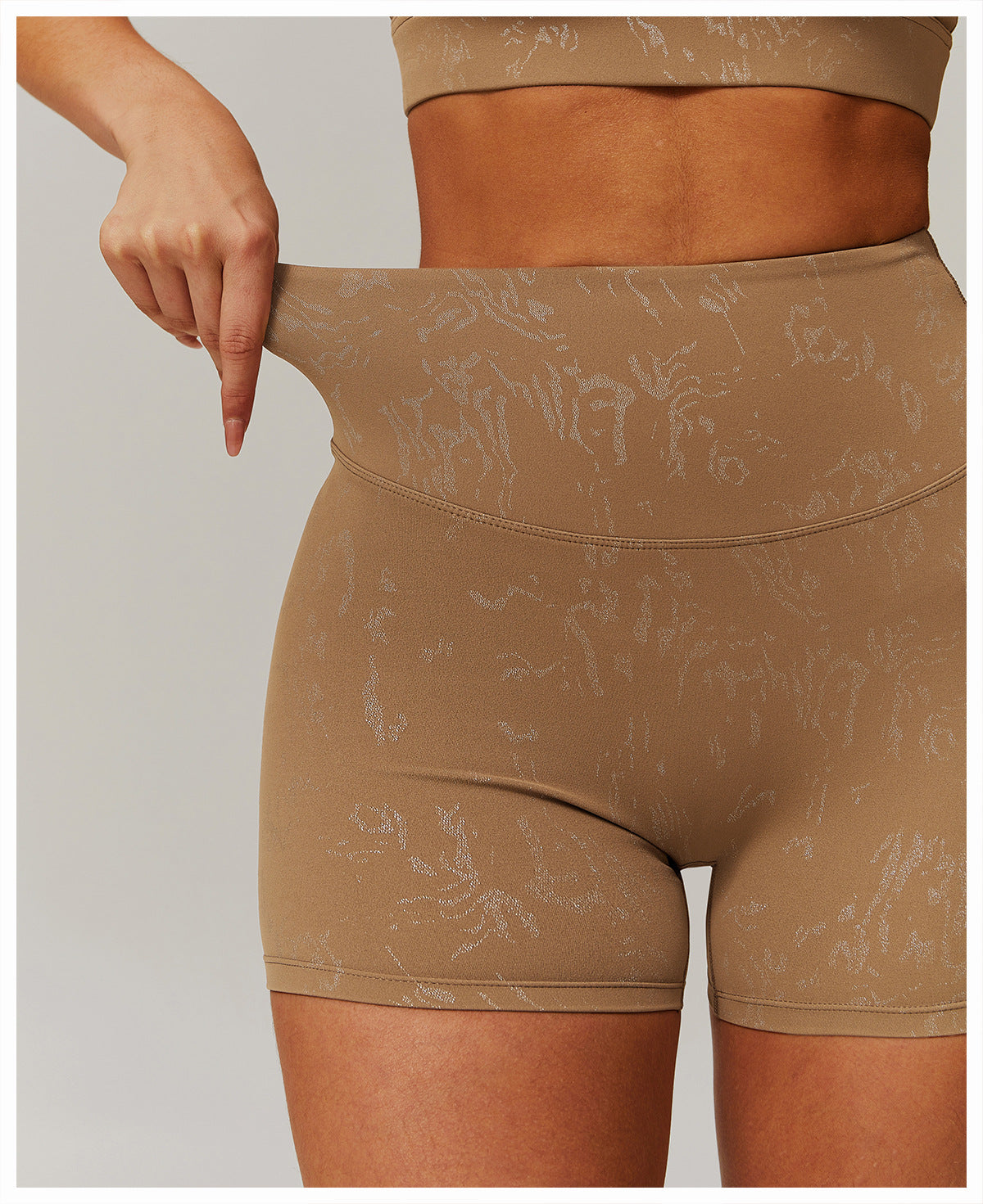 Printed sports hot pants