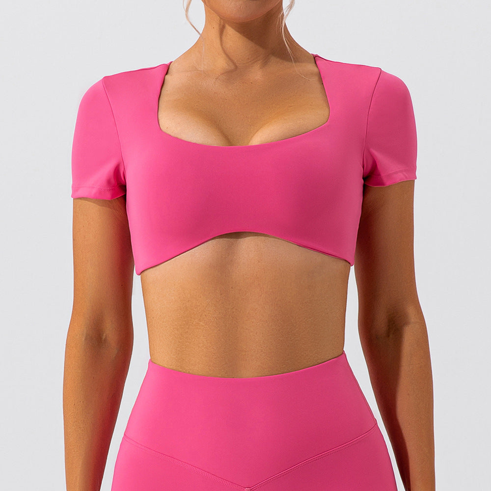 Short sleeve crop top