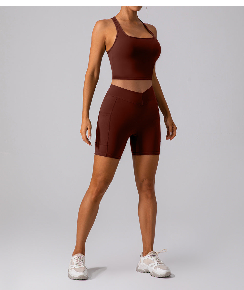 Brushed T back bra