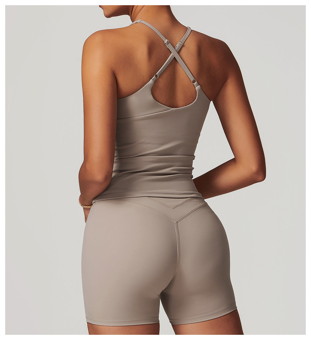 Cross back padded vest