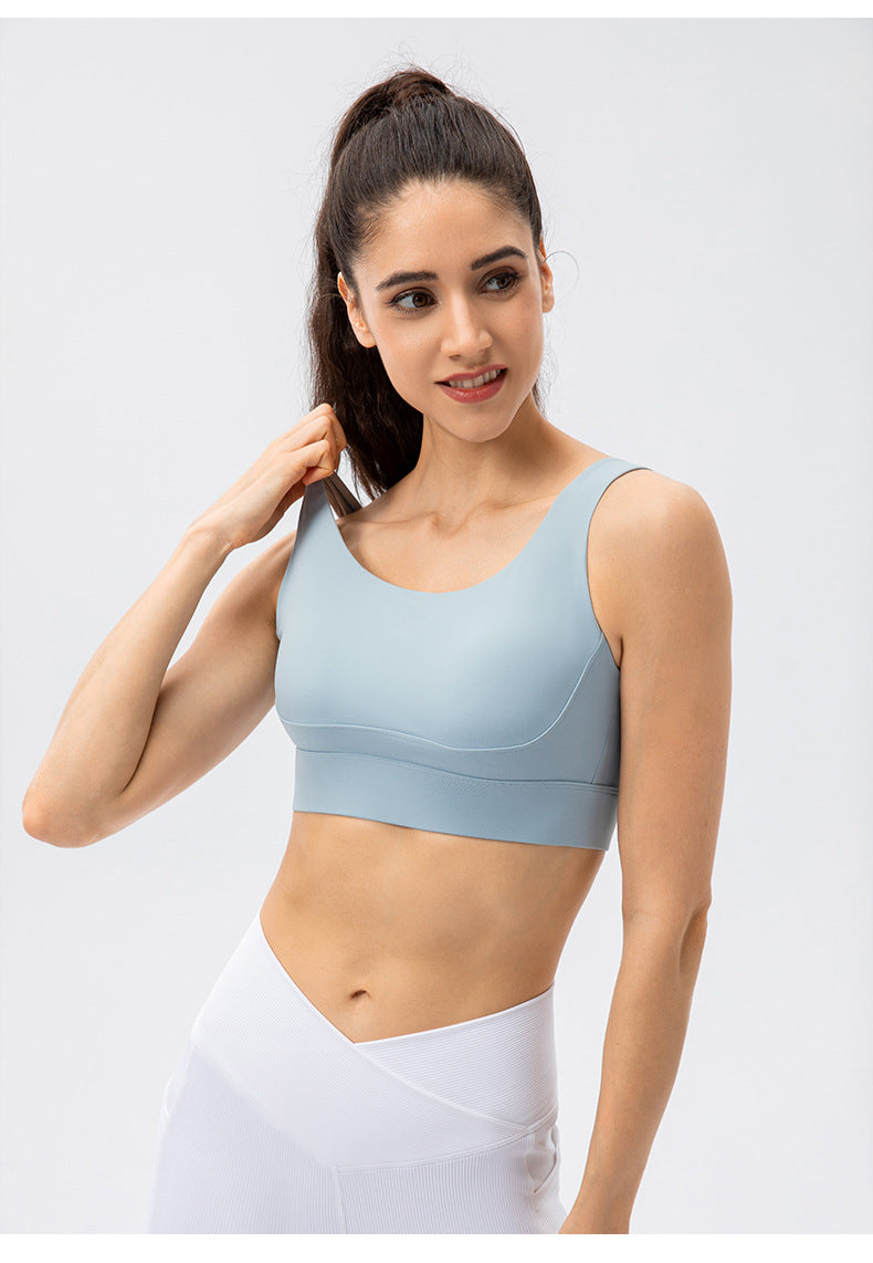 Cross back sports bra