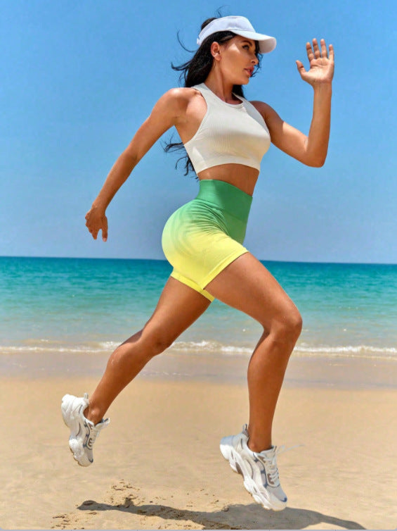 Ombre fitness shorts