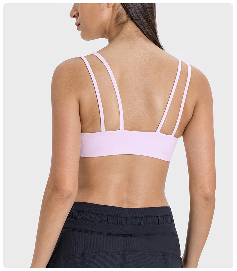 Double strap sports bra