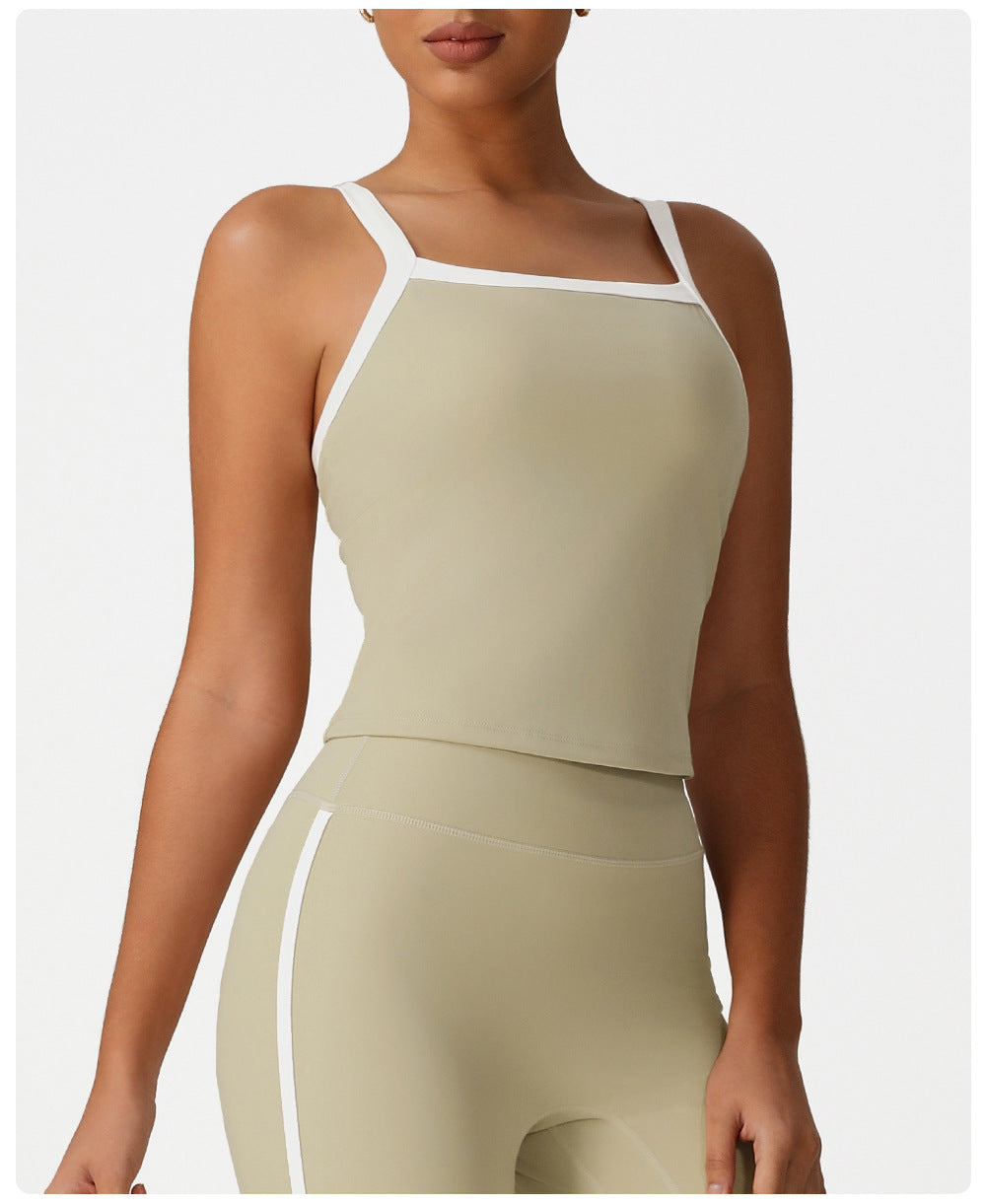 Contrast strap vest