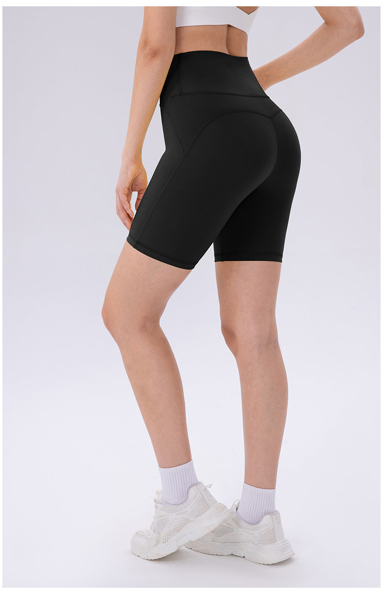 High rise biker shorts