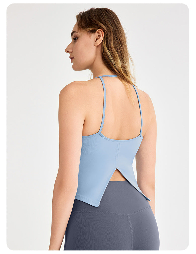 Light support back slit vest