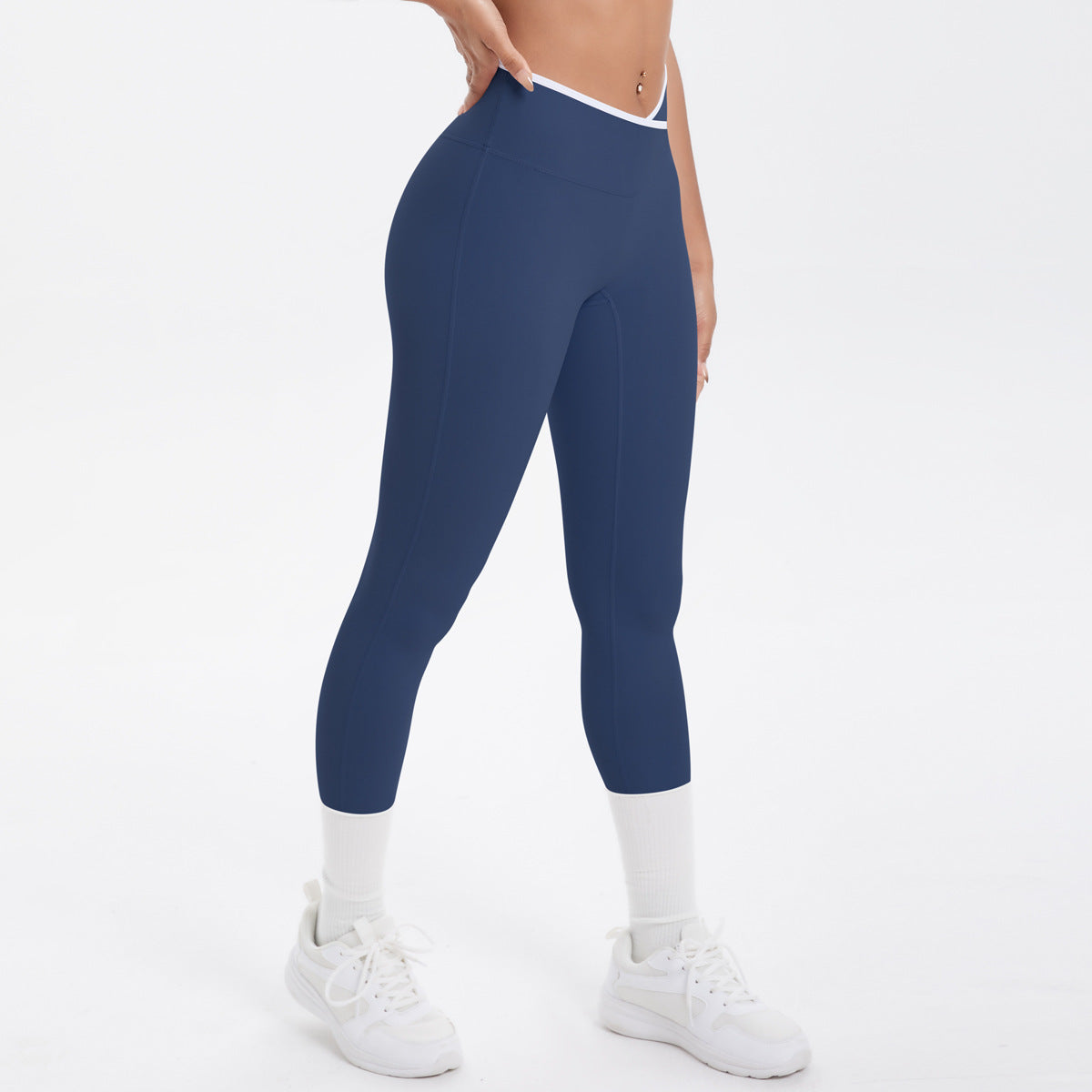 Cross waist leggings