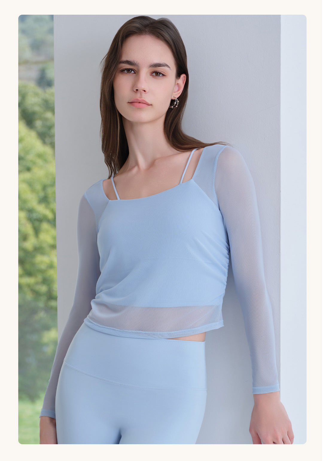 Mesh sleeve top