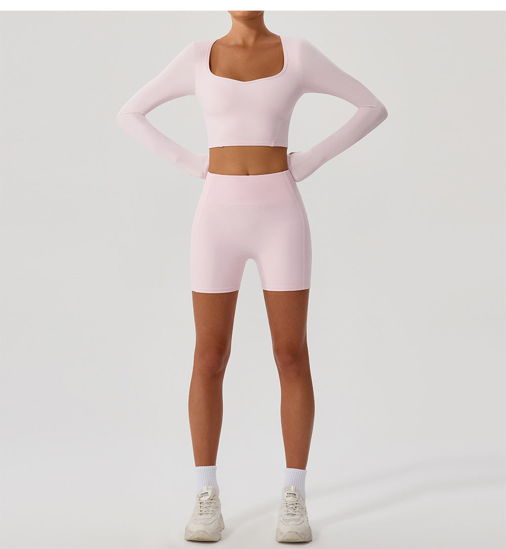 Full sleeve cropped top