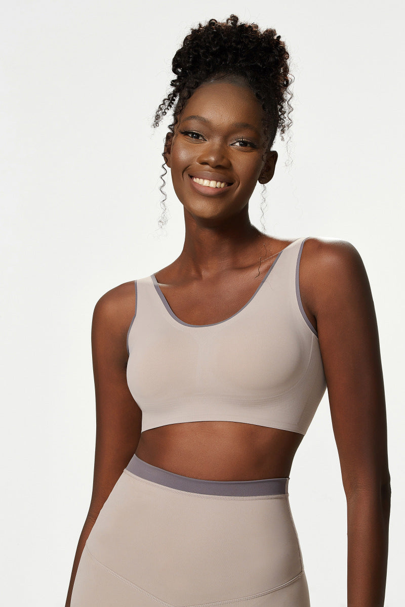 Low back sports bra