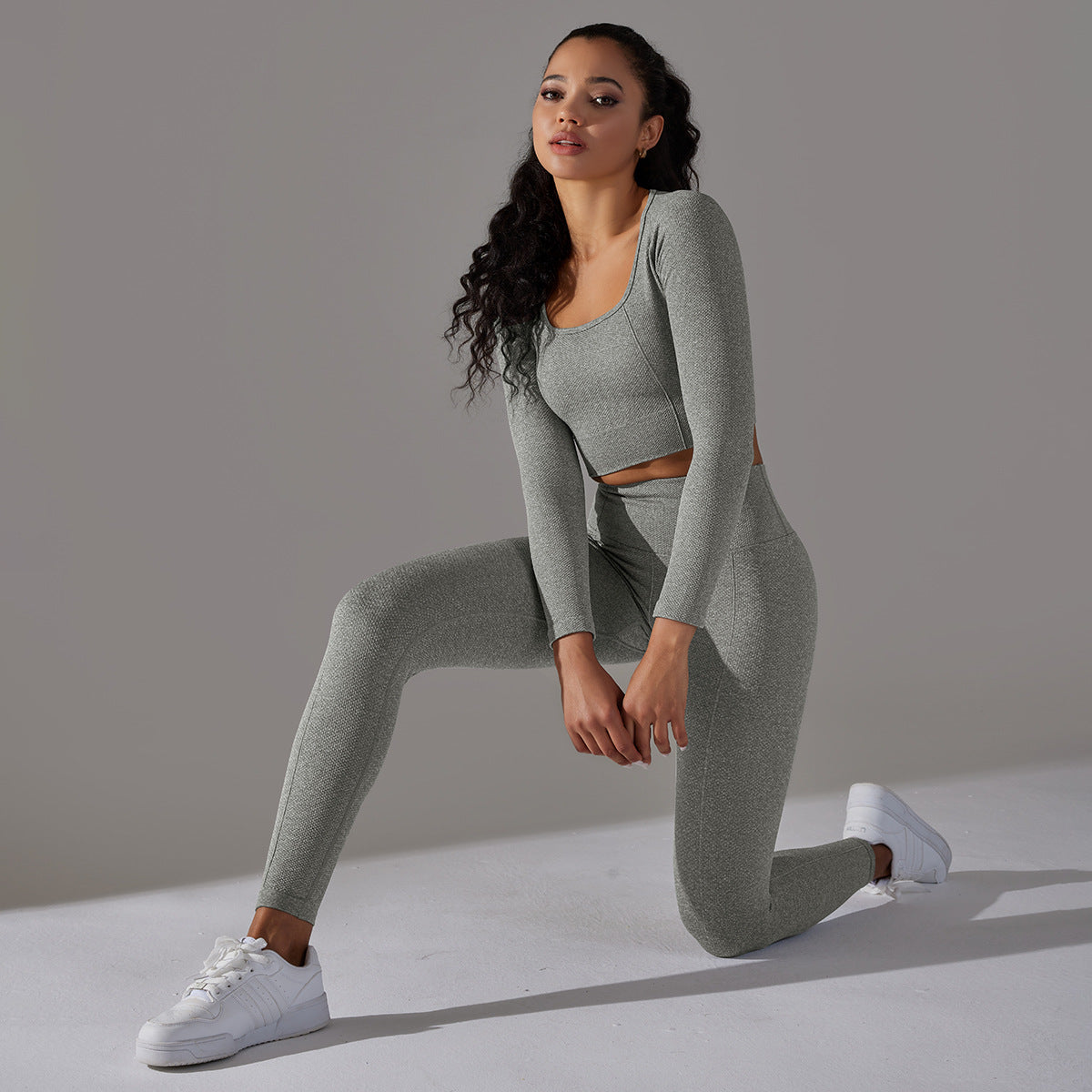 Seamless quick dry fitness set