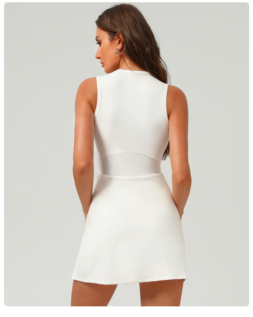 Zip front dress