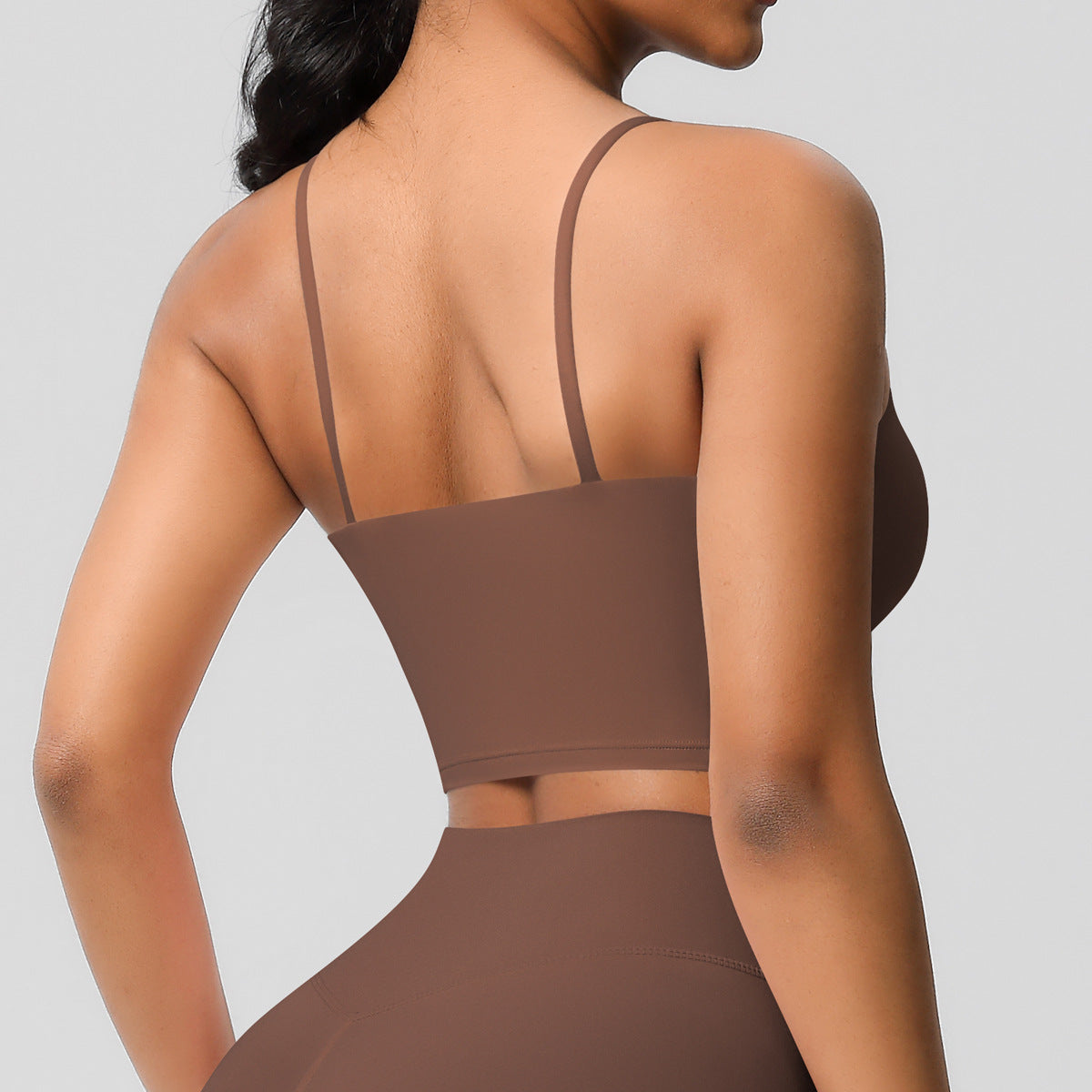 High support cropped vest