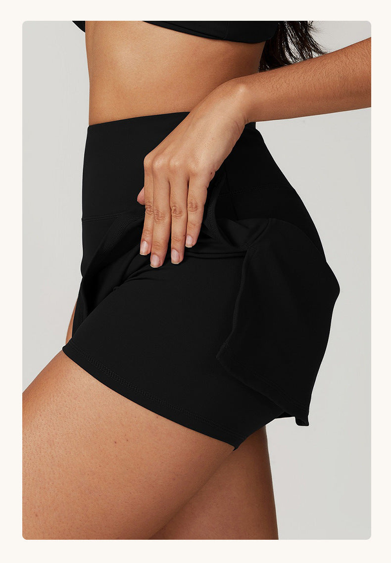 Side slit tennis skort