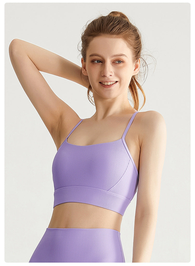 Spaghetti strap sports bra