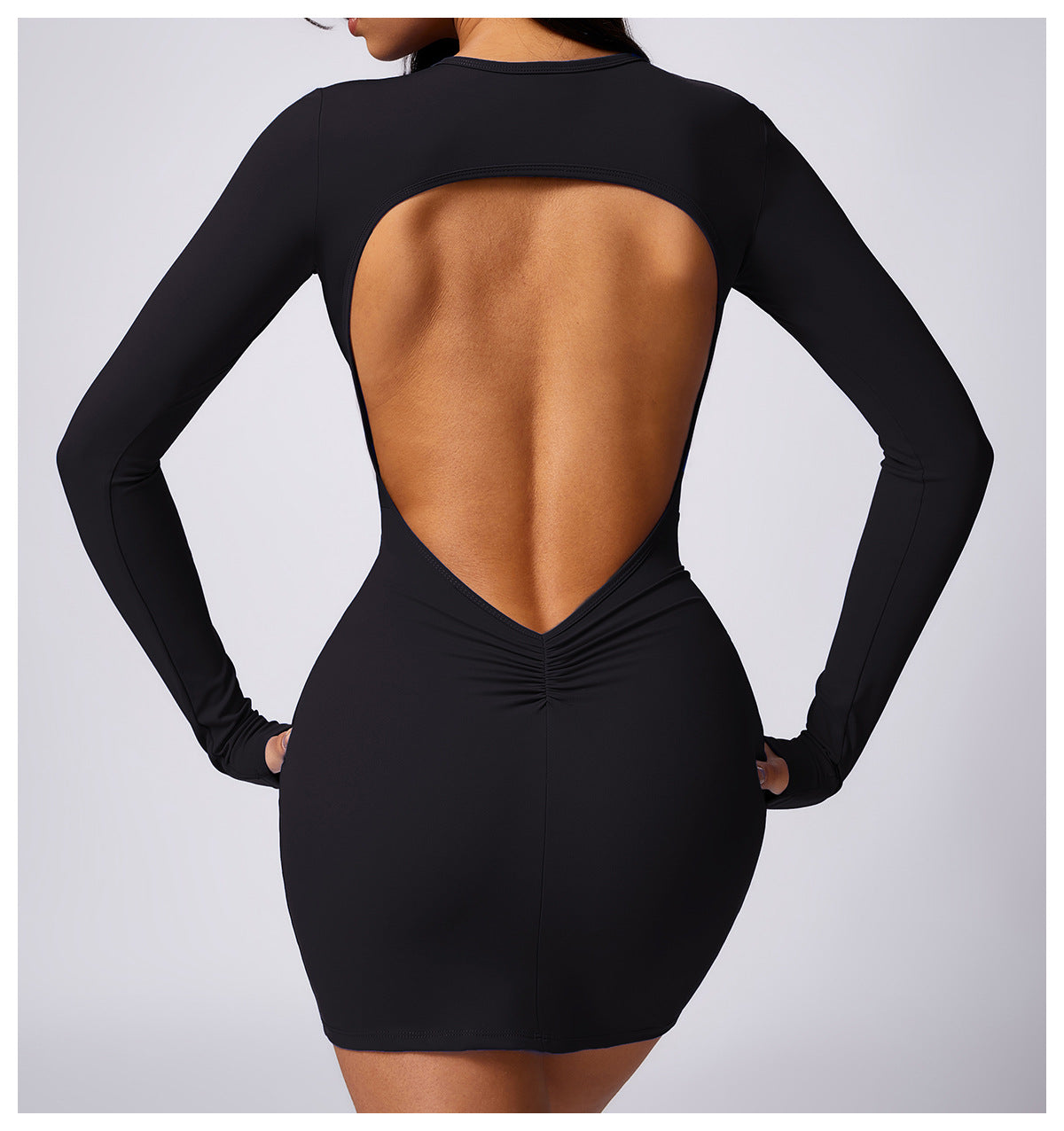 Open back dress
