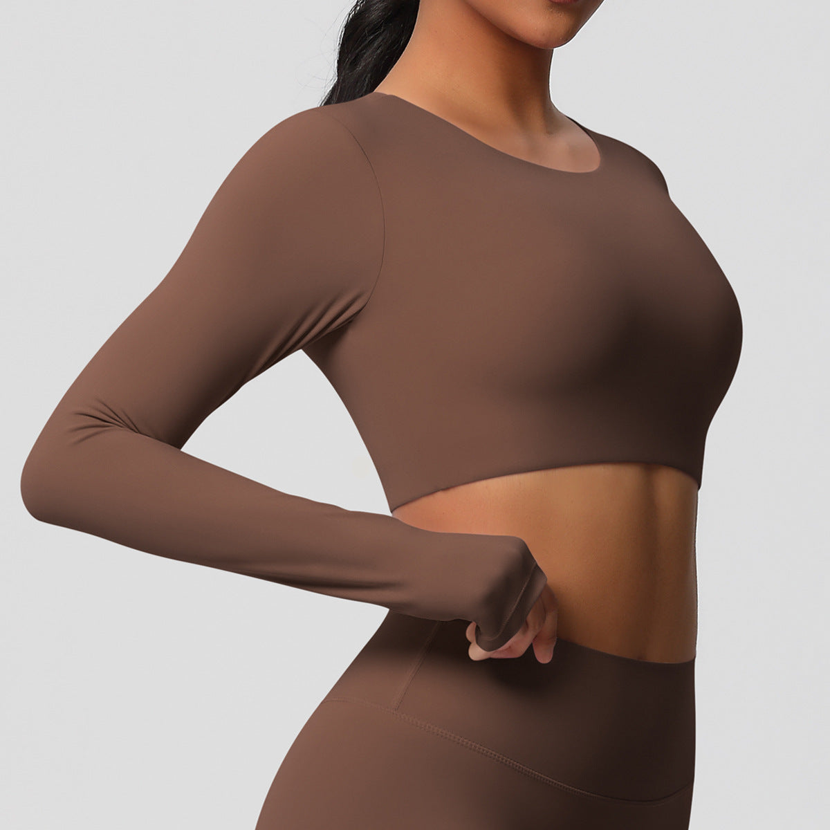 Brushed full sleeve top