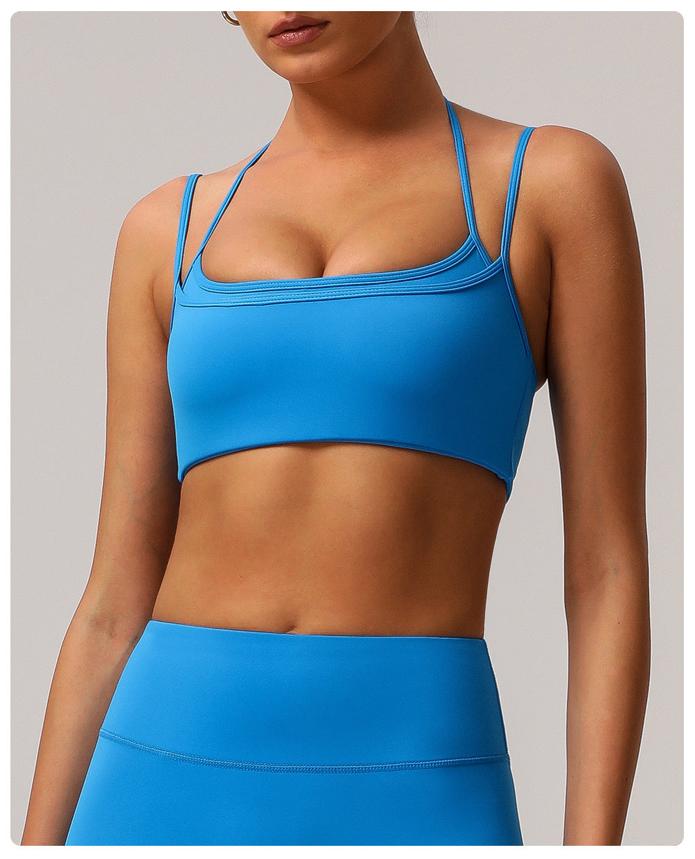 Double strap sports bra