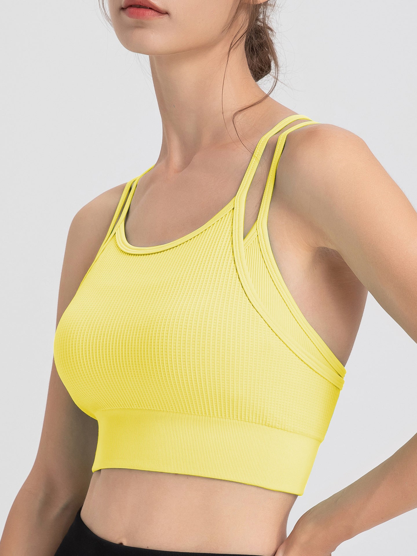 Double strap sports bra