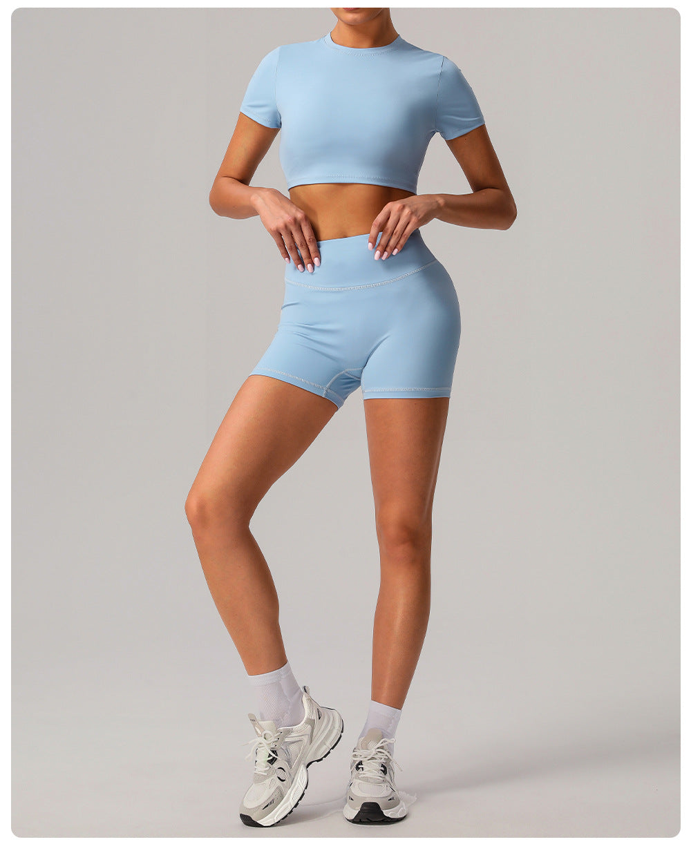 Short sleeve cropped top