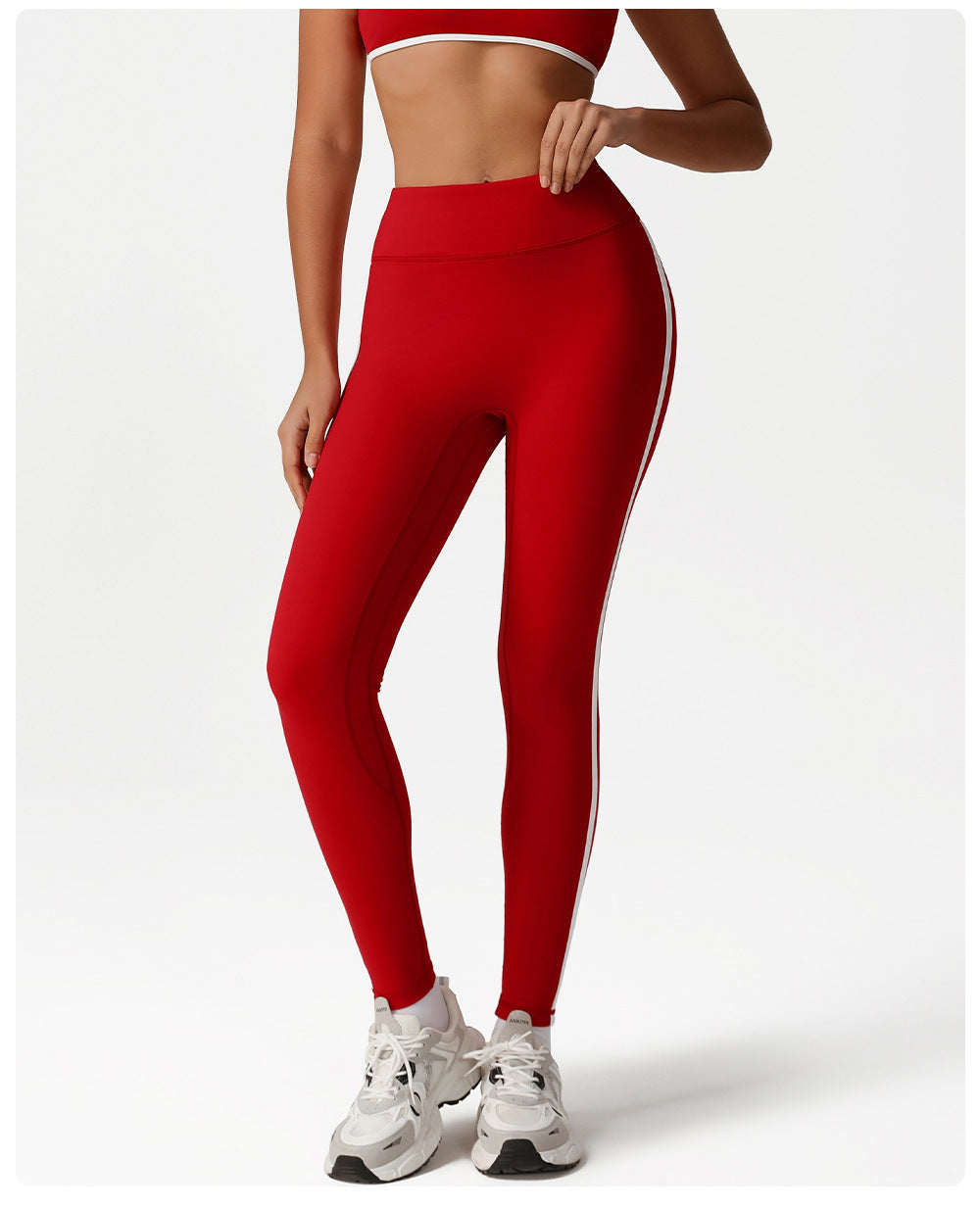 Contrast trim leggings
