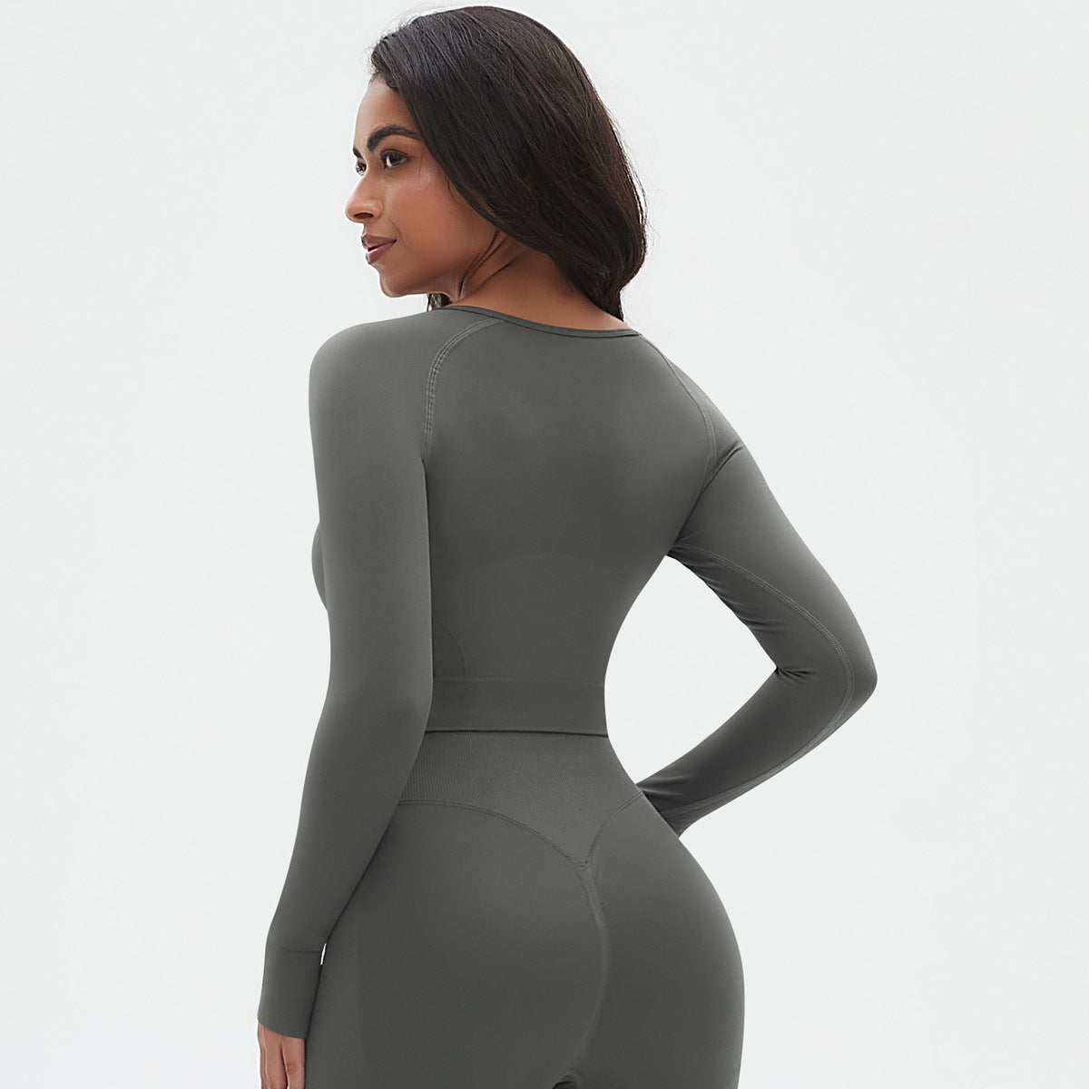 Full sleeve cropped top
