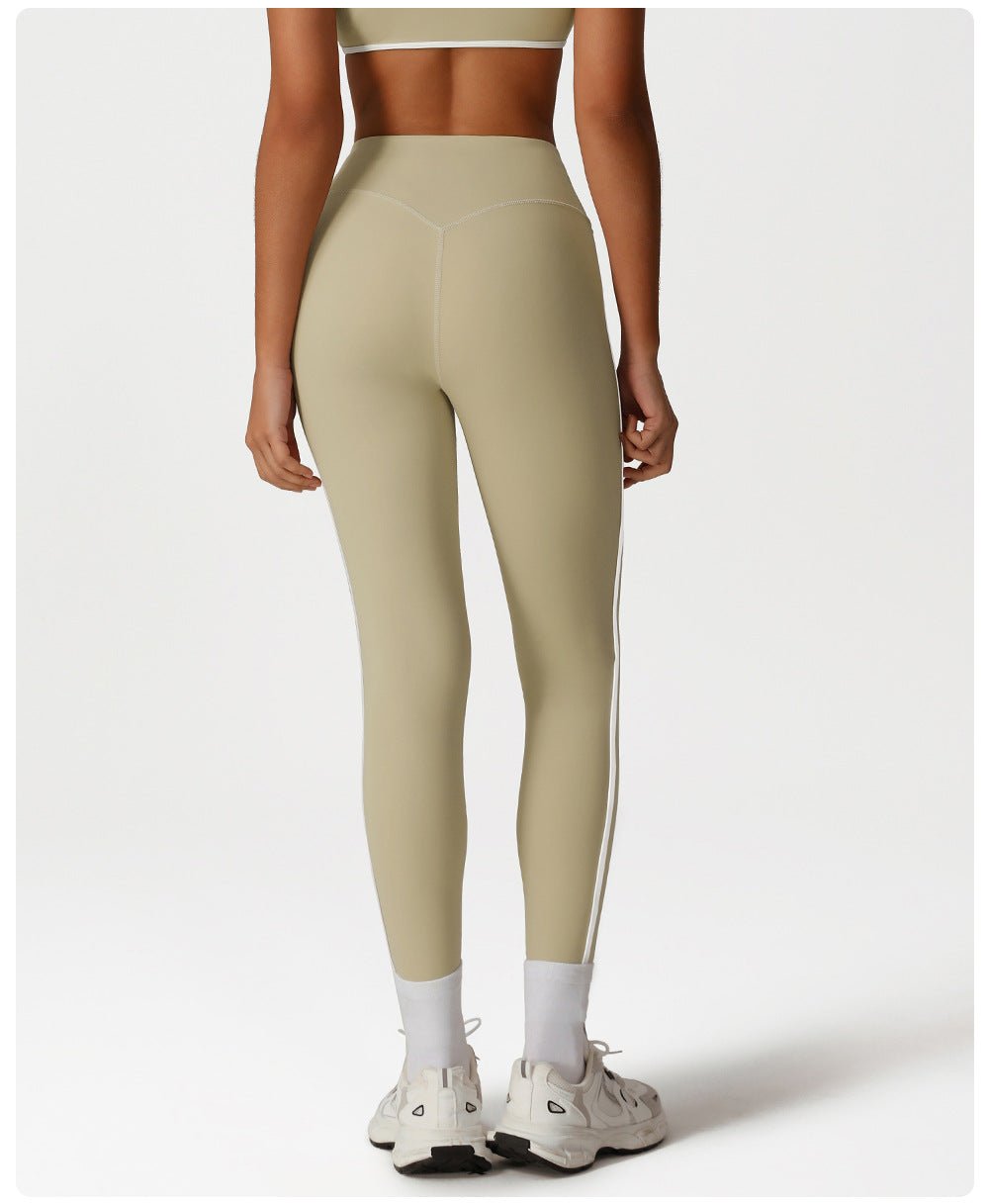 Contrast trim leggings