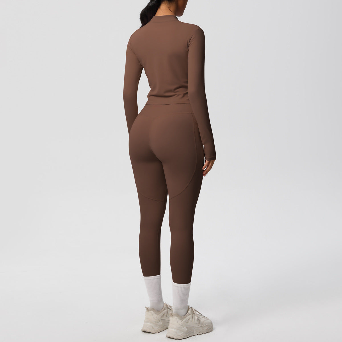 Long sleeve two piece fitness set