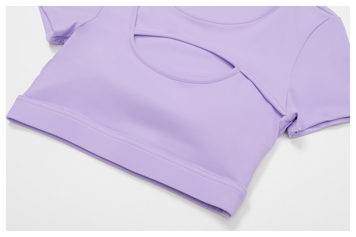 Cut out front cropped top