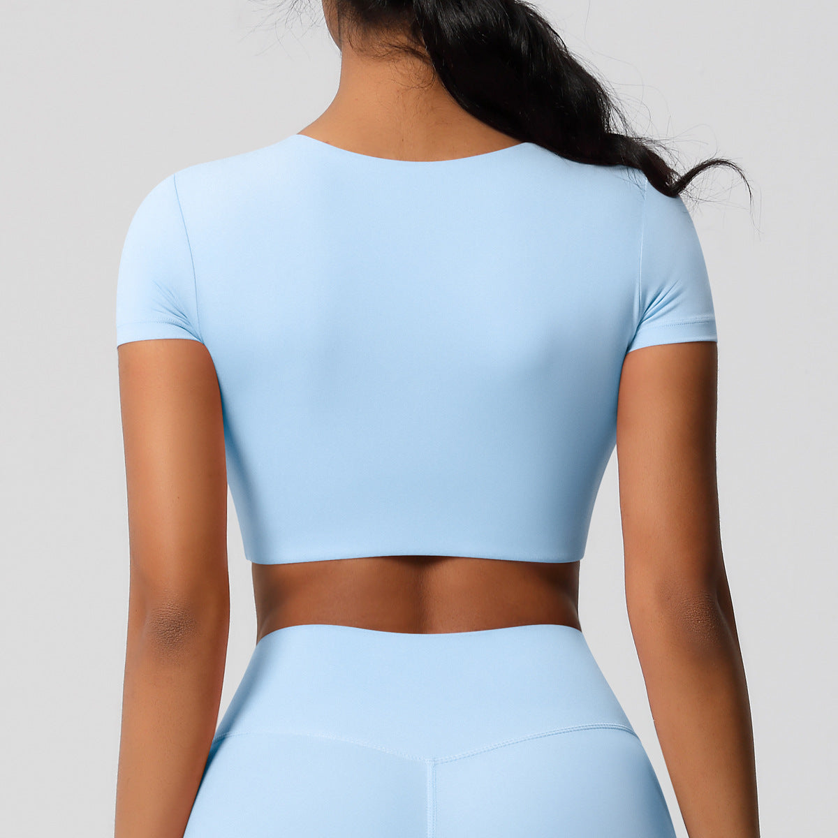 Short sleeve cropped top