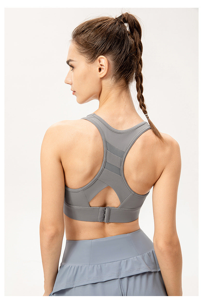 Cut out back sports bra