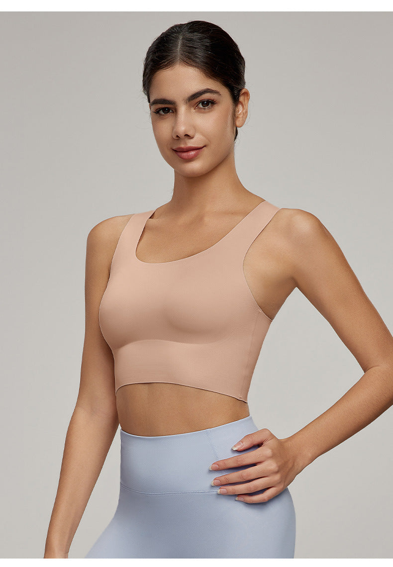 Cross back sports bra