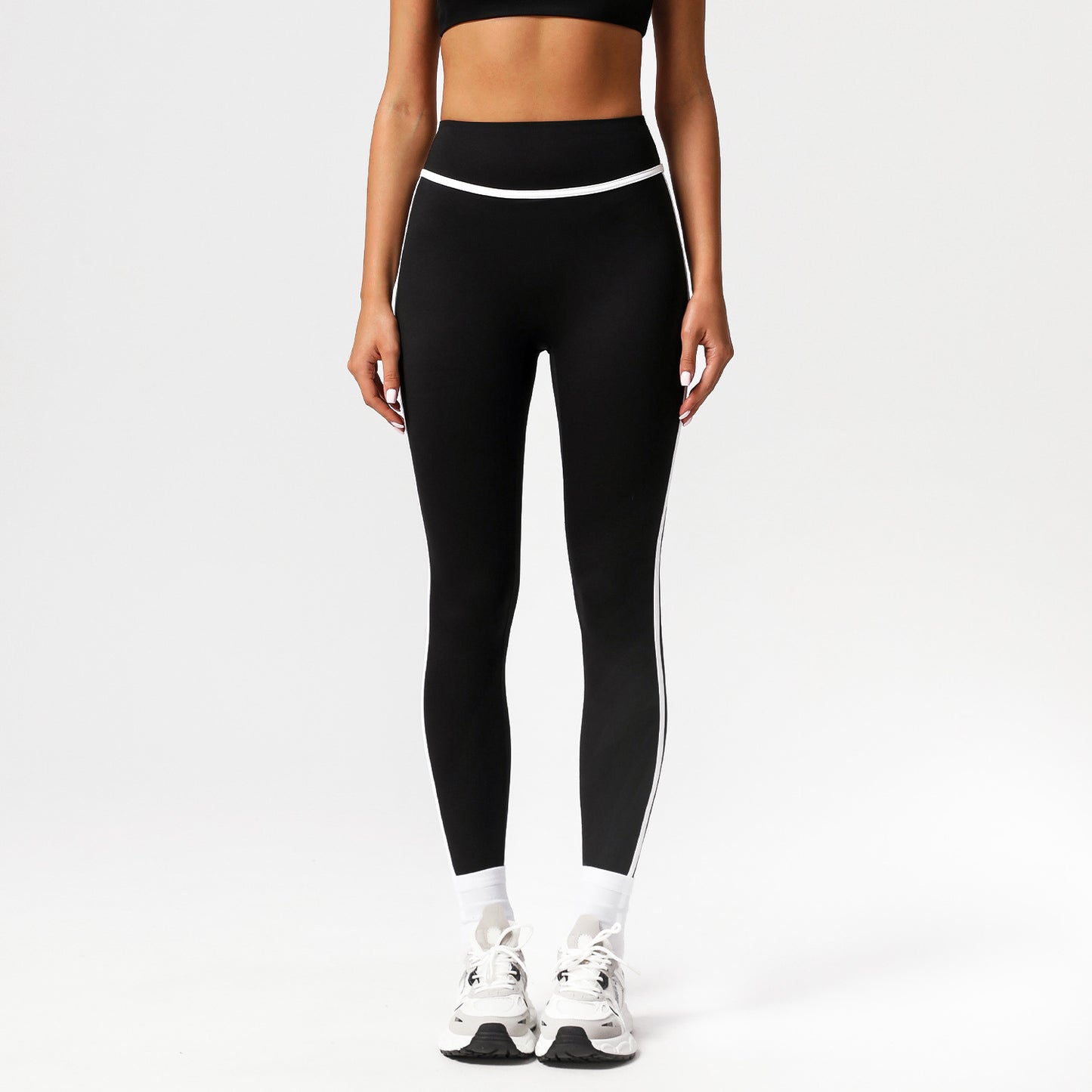 Contrast trim leggings