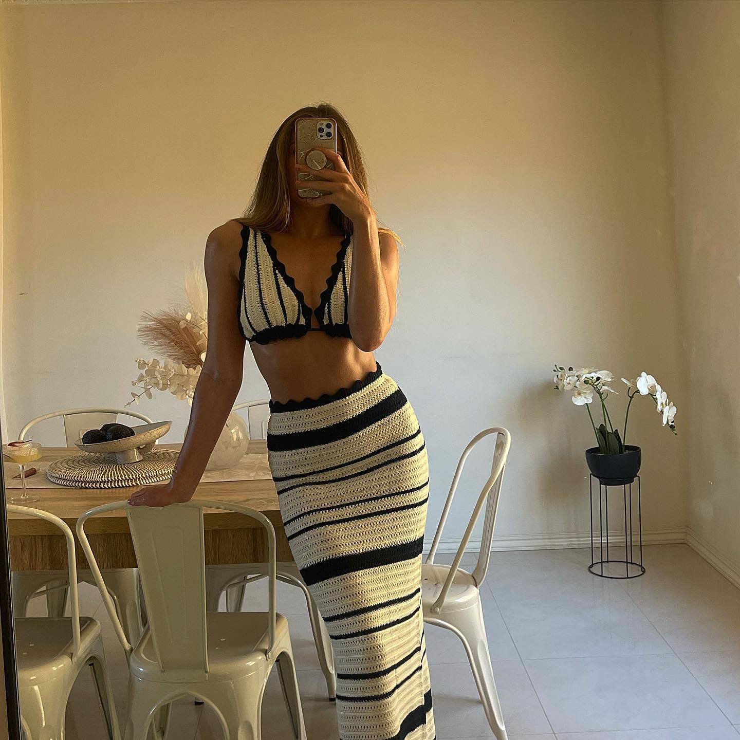 Knitted matching set