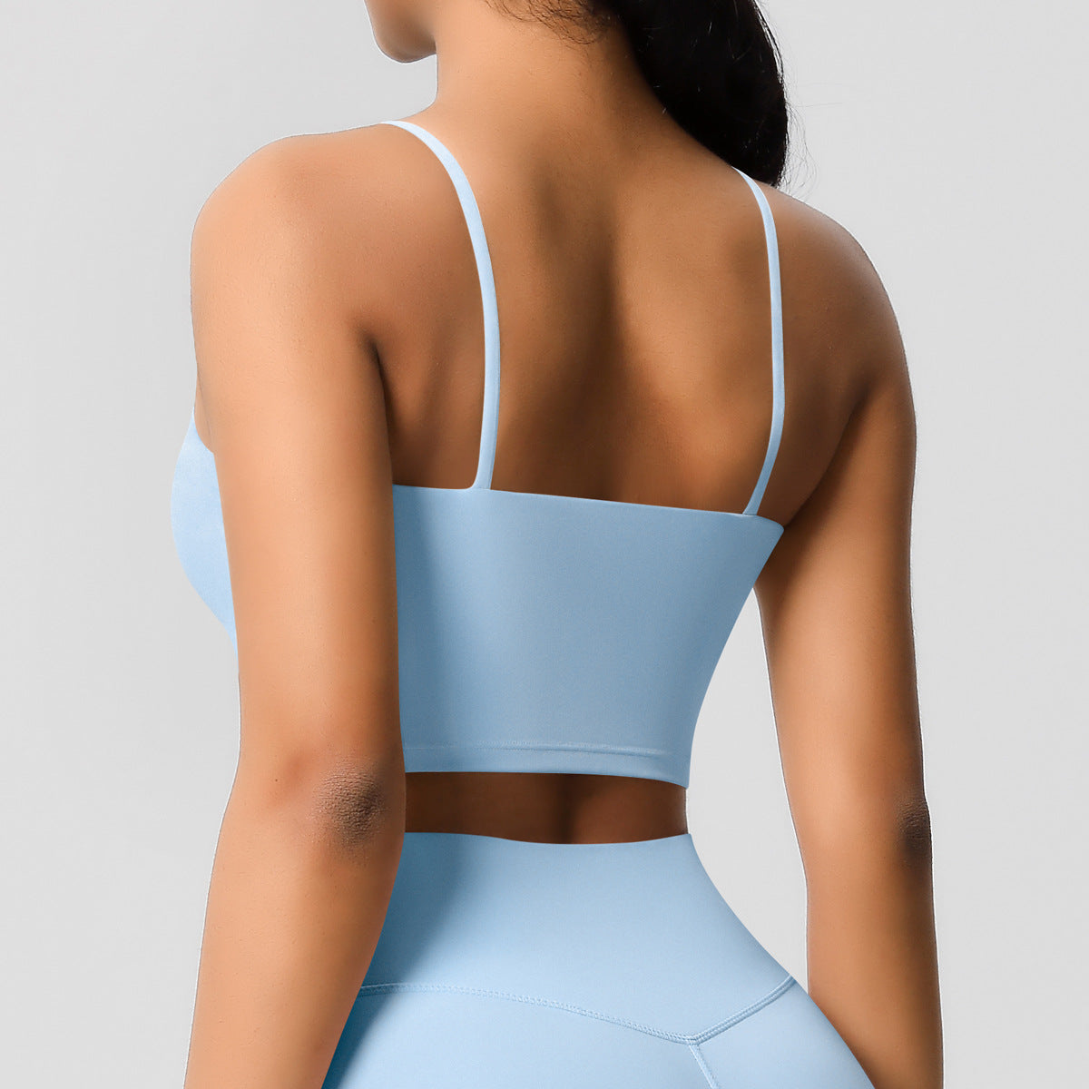 High support cropped vest