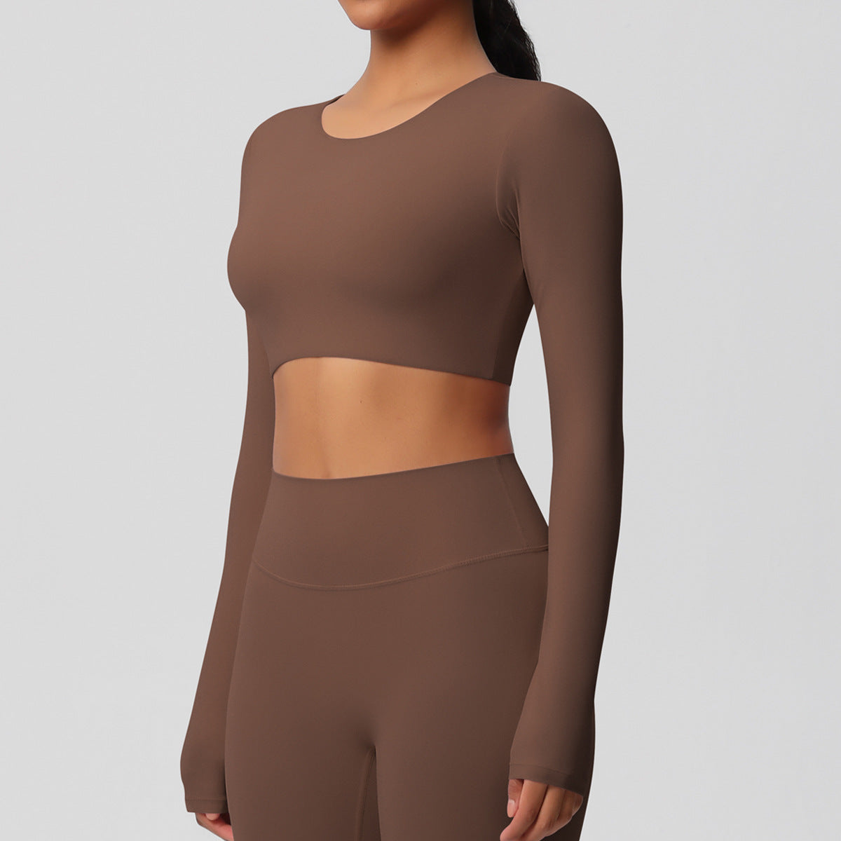 Brushed full sleeve top