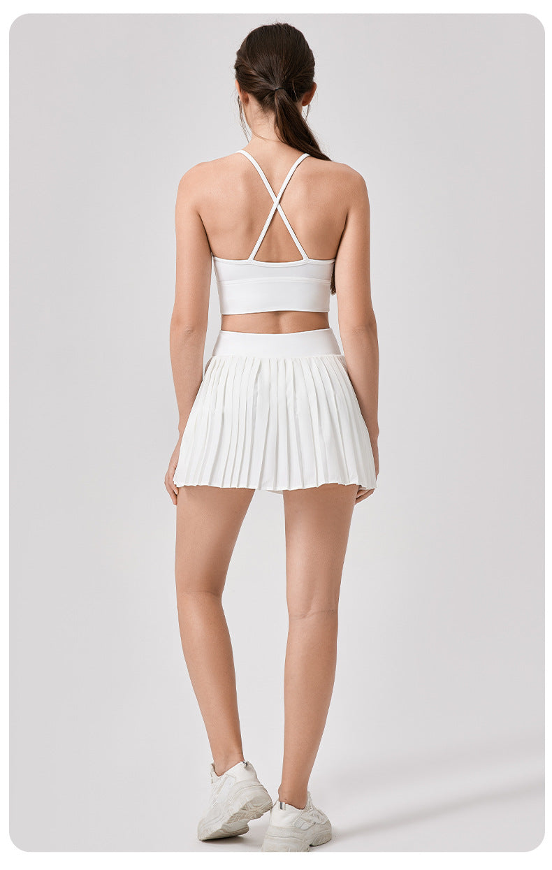 Pleated skort
