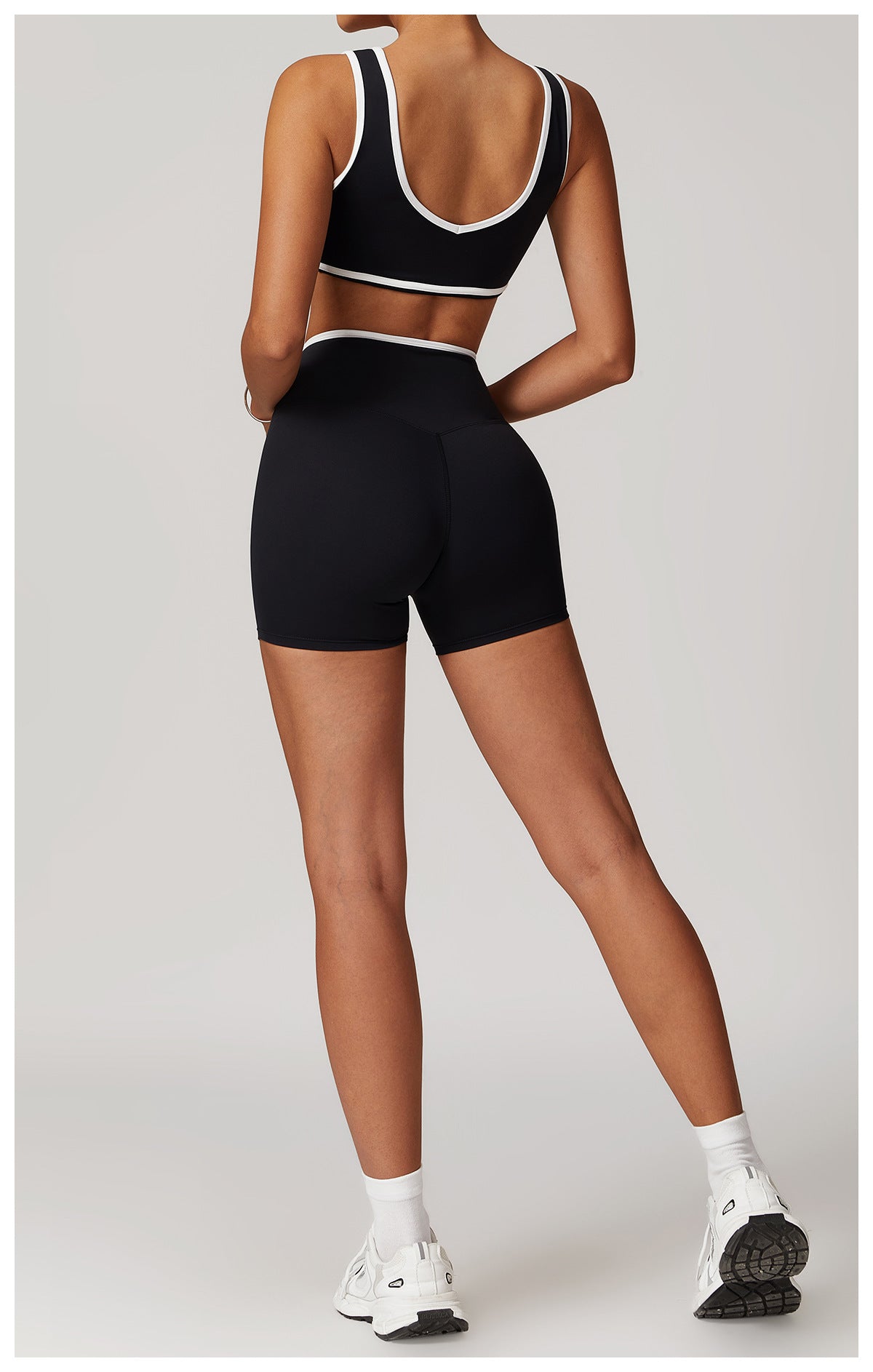 Cross waist fitness hot pants