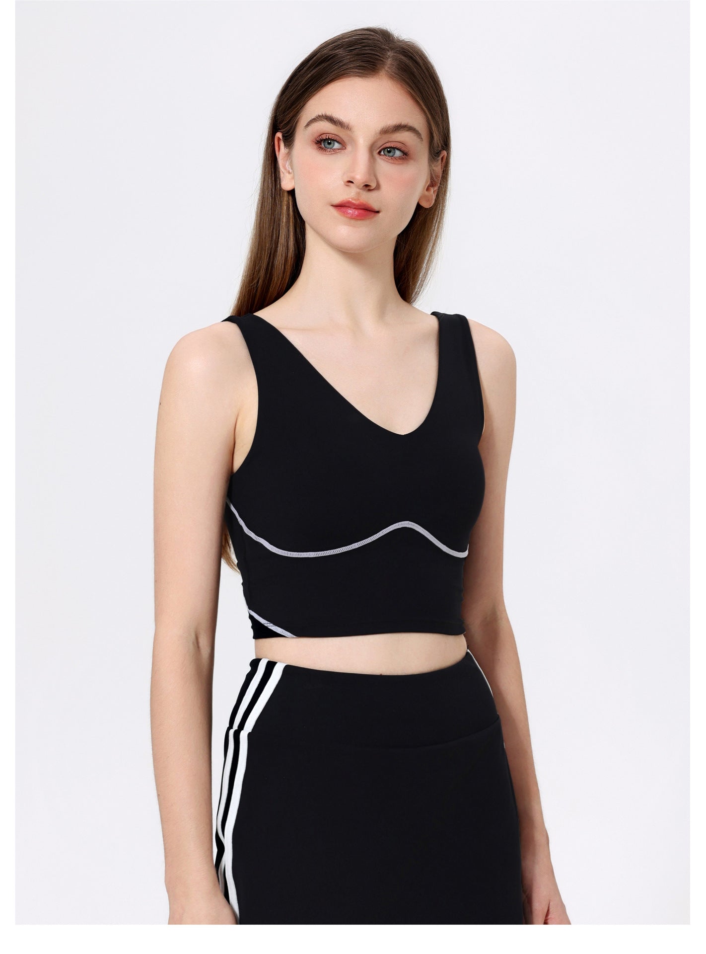 Contrast detail high support vest