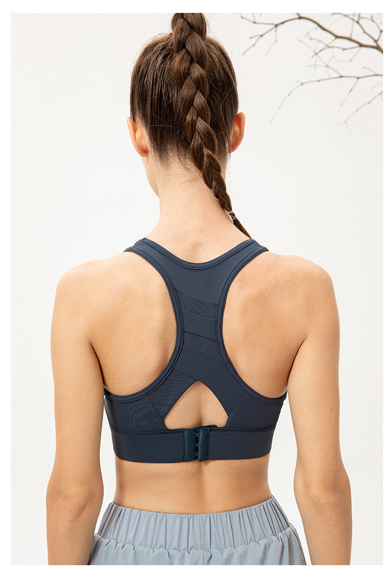 Cut out back sports bra