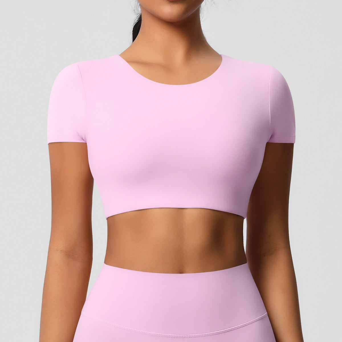 Short sleeve cropped top